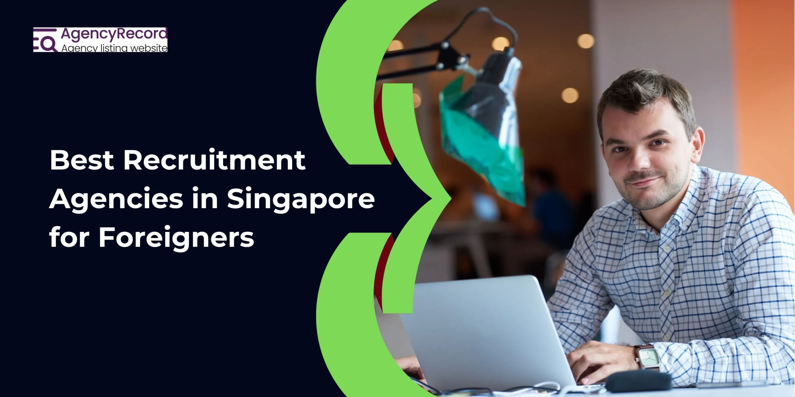 Infographic listing top licensed recruitment agencies in Singapore for foreign workers in 2025